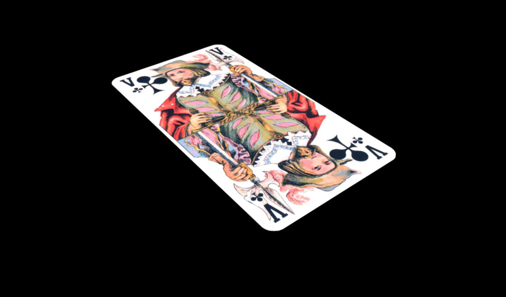 Game card servant 3D Model .c4d .max .obj .3ds .fbx .stl .blend