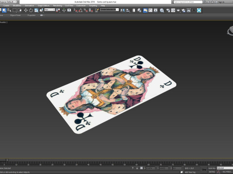 Game card queen 3D Модель