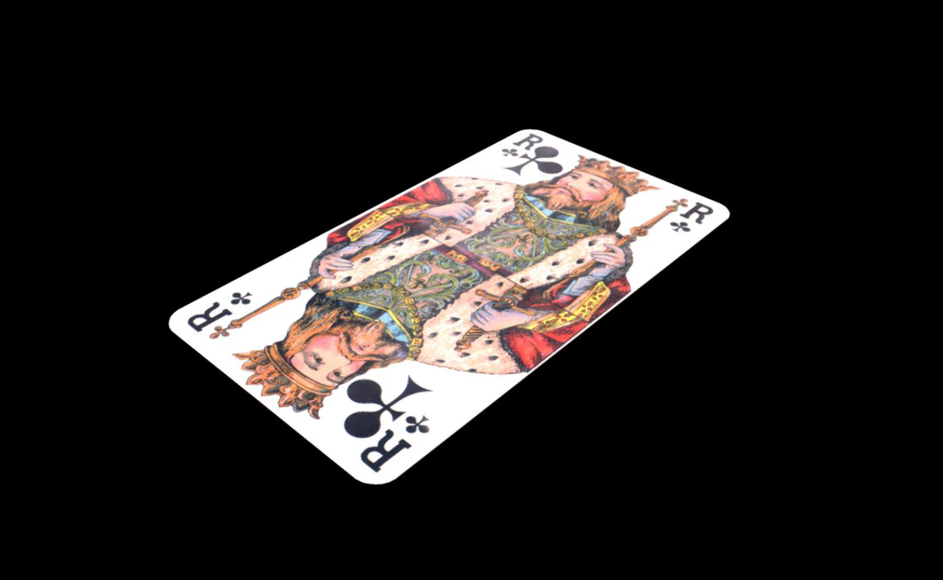 Game card king 3D Model .c4d .max .obj .3ds .fbx .stl .blend 