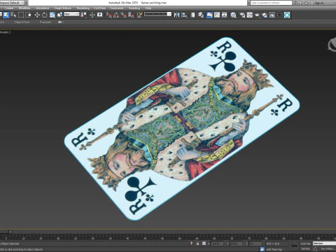Game card king 3D Model