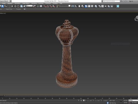 Chess piece king 3D Модель