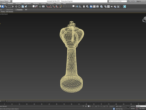 Chess piece king 3D Модель