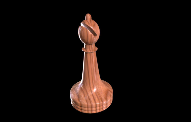 Chess piece crazy Modelo 3D .c4d .max .obj .3ds .fbx .stl .blend 