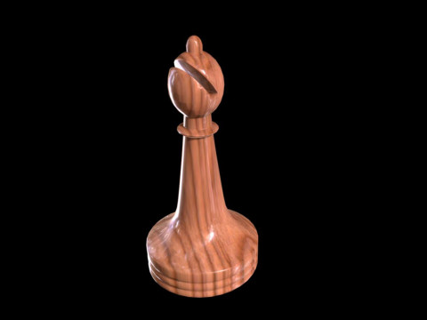 Chess piece crazy Modello 3D
