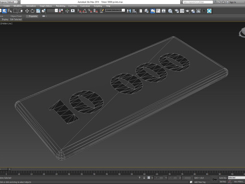 Token 10000 points Model 3D