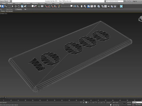 Token 10000 points 3D Model
