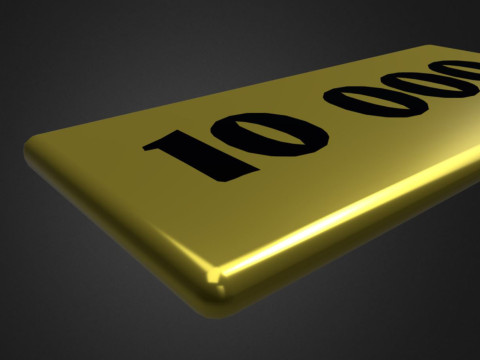 Token 10000 points Model 3D