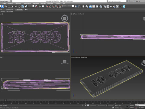 Token 10000 points Model 3D