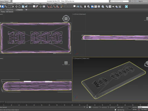 Token 10000 points 3D Model