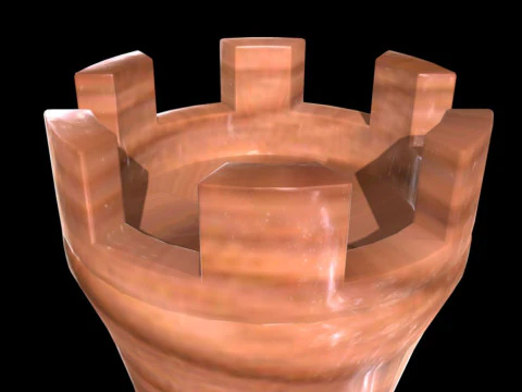Chess piece tower 3D Model