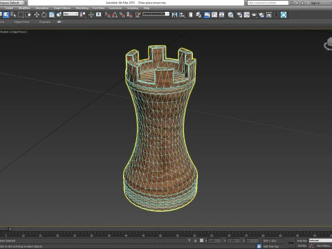 Chess piece tower 3D Model