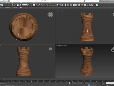 Chess piece tower 3D Model