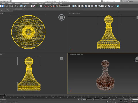 Chess piece pawn 3D Model