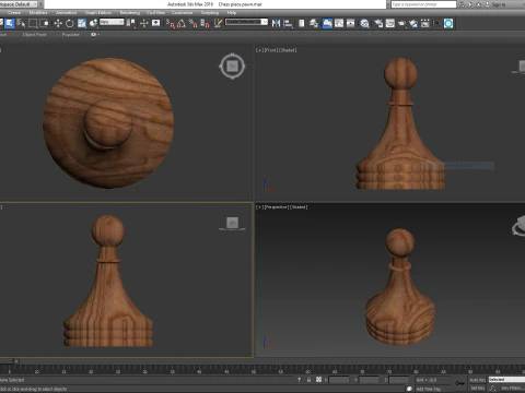 Chess piece pawn 3D Model