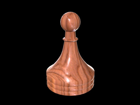 Chess piece pawn Modello 3D