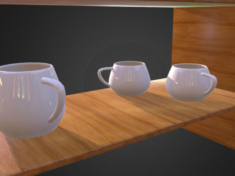 Shelf with jars 3D Model