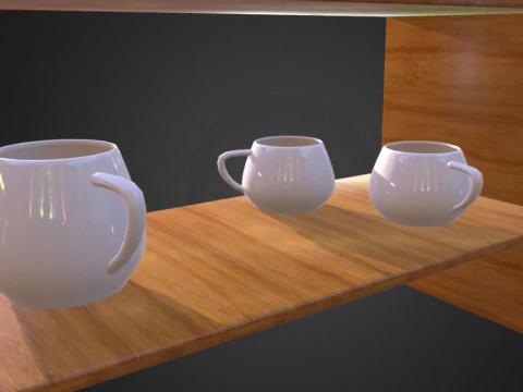 Shelf with jars 3D Model
