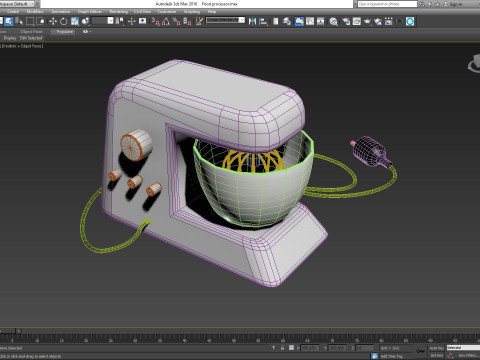 Food processor 3D 모델