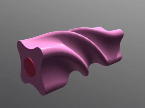 Caramella rosa Modello 3D