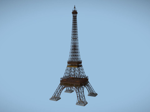 Eiffel tower 3D Model