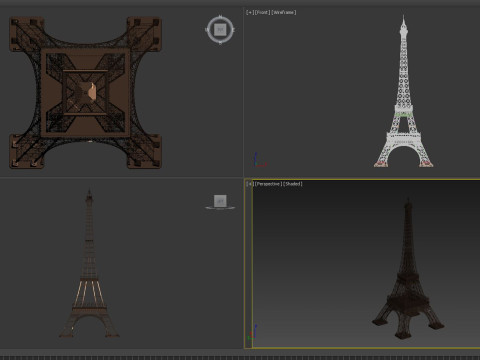 Eiffel tower 3D मॉडल