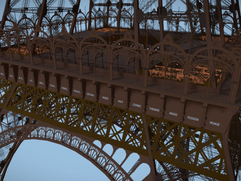 Eiffel tower 3D मॉडल