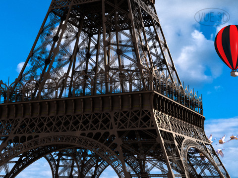 Eiffel tower 3D मॉडल