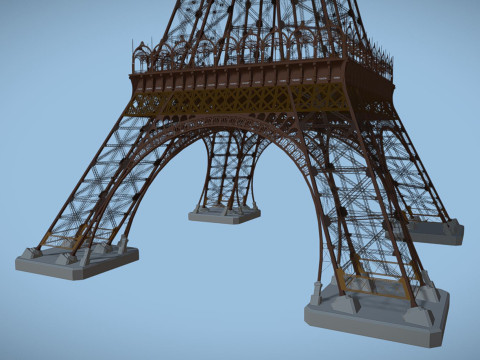 Eiffel tower 3D मॉडल