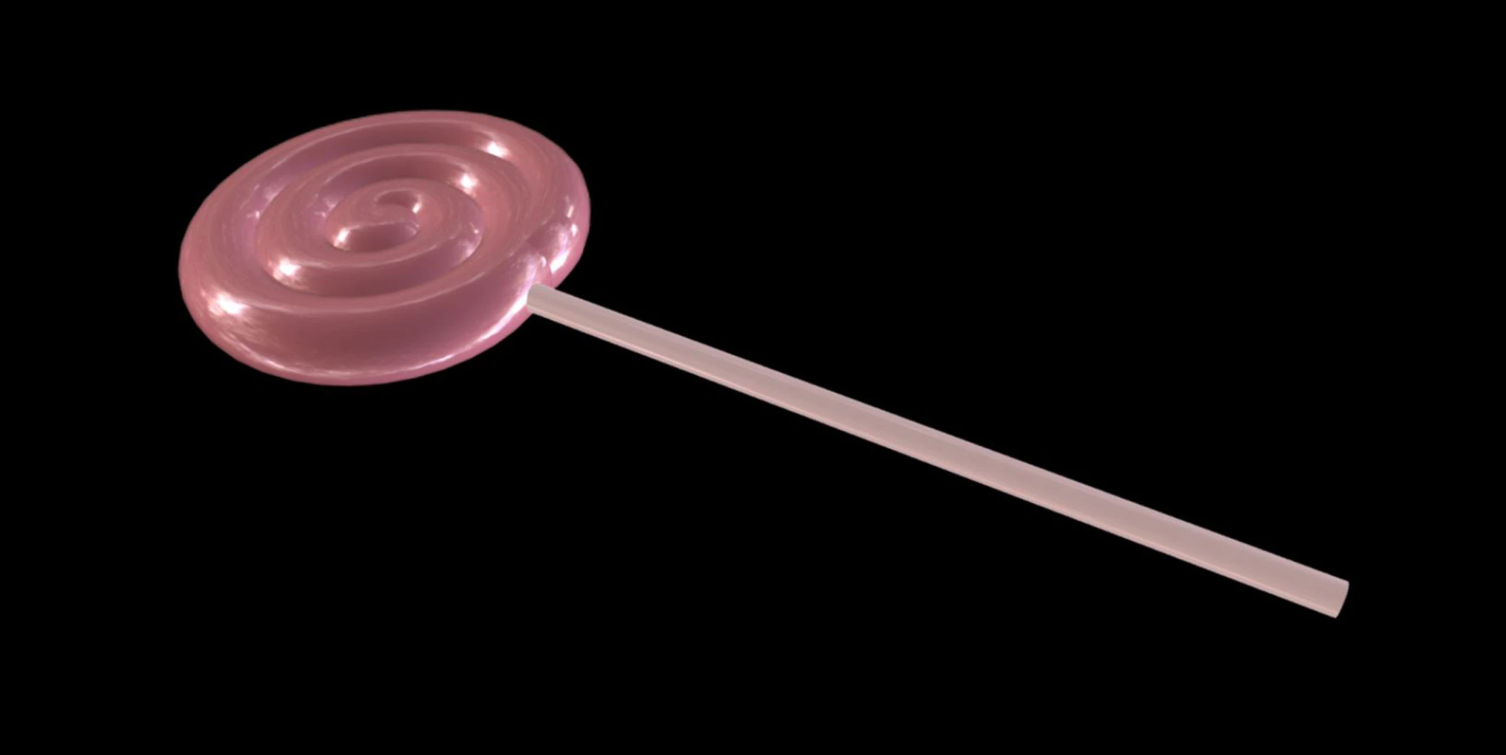 Pink lollipop 3D Model .c4d .max .obj .3ds .fbx .stl .blend 