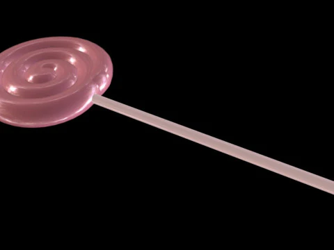 Lecca lecca rosa Modello 3D