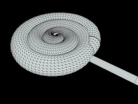 Pink lollipop 3D Model
