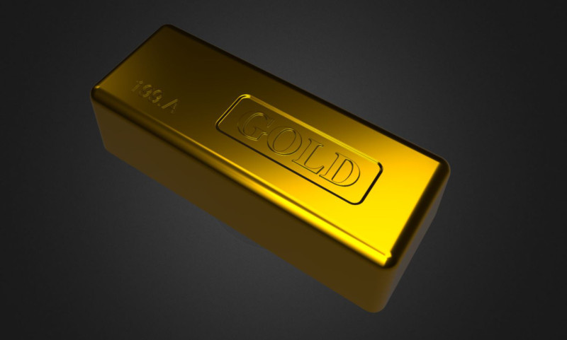 Gold bar 3D 모델 .c4d .max .obj .3ds .fbx .stl .blend 