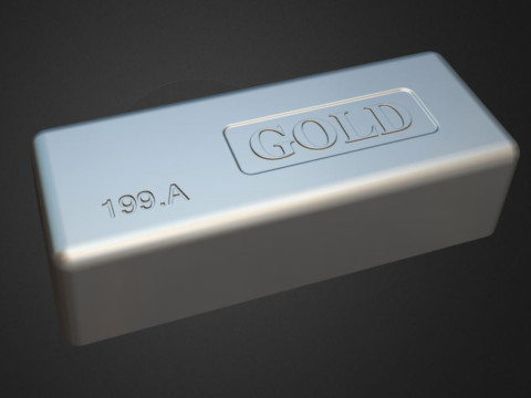Gold bar 3D 모델