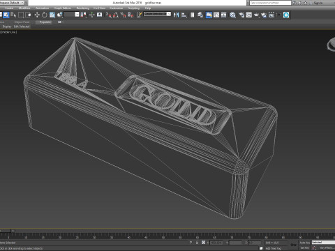Gold bar 3D 모델