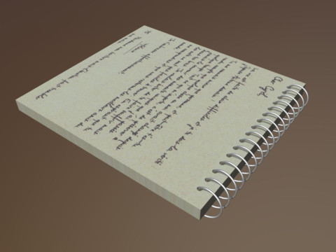 Notebook 3Dモデル