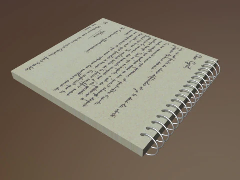 Notebook 3D Model
