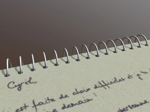 Notebook 3D Model