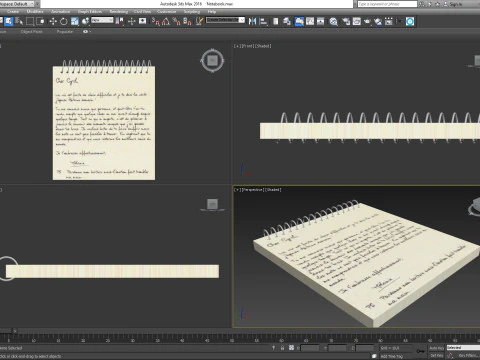 Notebook 3D Model