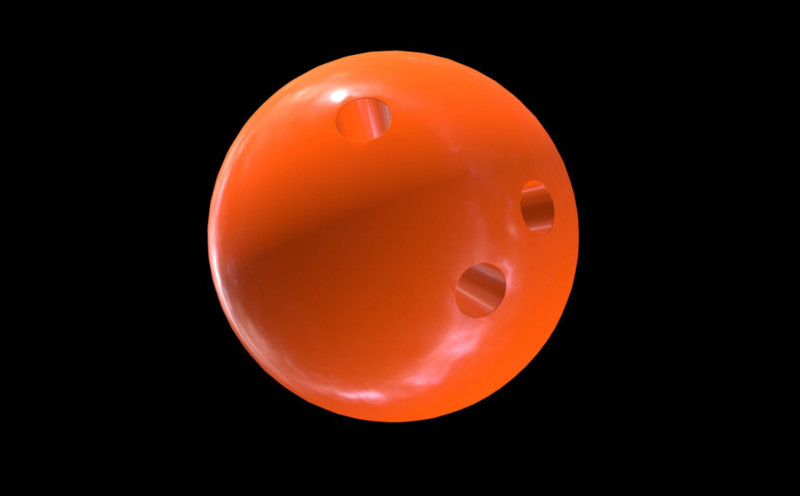 Bowling ball 3D Model .c4d .max .obj .3ds .fbx .stl .blend