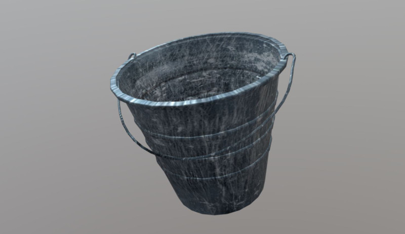 Bucket 3D 模型 .c4d .max .obj .3ds .fbx .stl .blend 