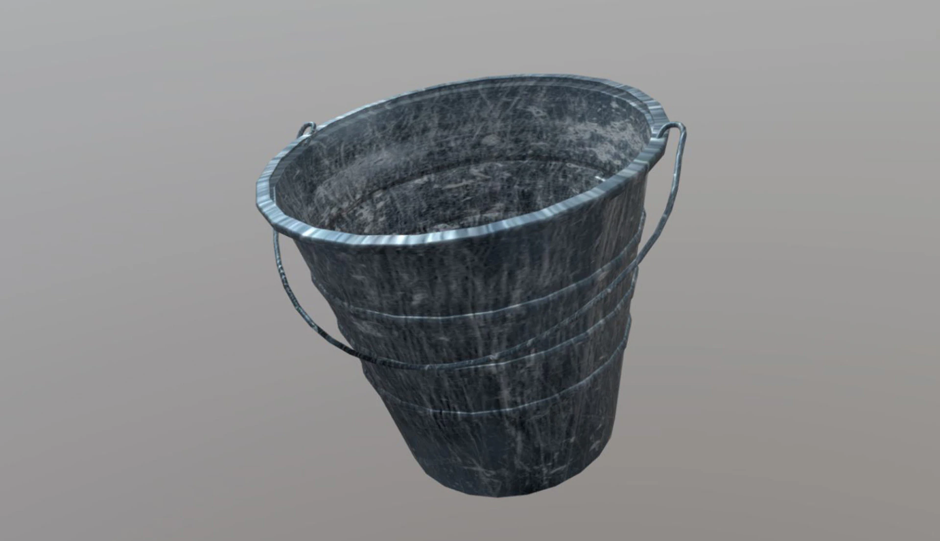Bucket 3D Model .c4d .max .obj .3ds .fbx .stl .blend 