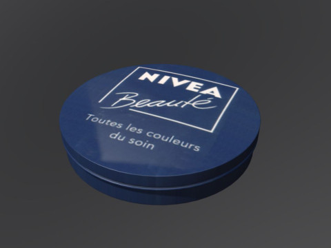 Jar of make-up Modello 3D