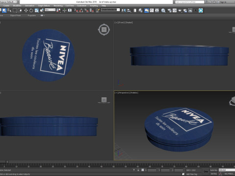 Jar of make-up Modèle 3D