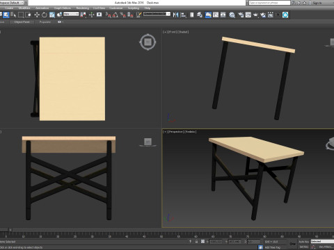 Desk table 3D Модель