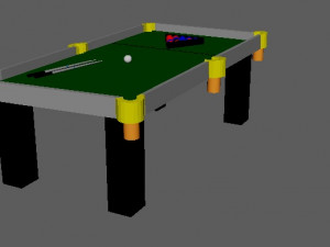 Mesa de billar 3D मॉडल