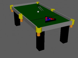Mesa de billar 3D मॉडल