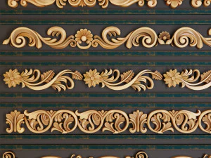 орнамент тримвол 01 3D Модель