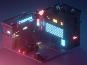 night city 3D Модель
