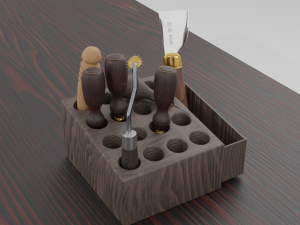 tools for working with leather Model 3D