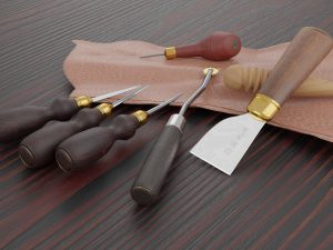 tools for working with leather Model 3D